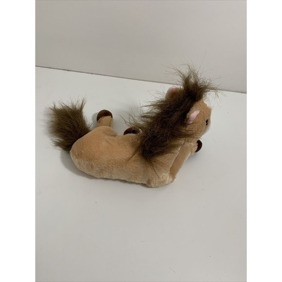Pony Plush Brown Tan Pony Neighs Plush Stuffed Toy "This That Brand" - Picture 5 of 10